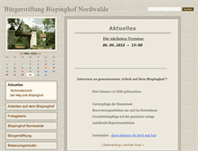 Tablet Screenshot of buergerstiftung-bispinghof.de